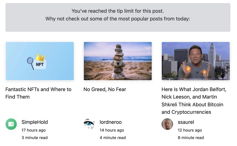 Quando esageri con le tip su publish0x